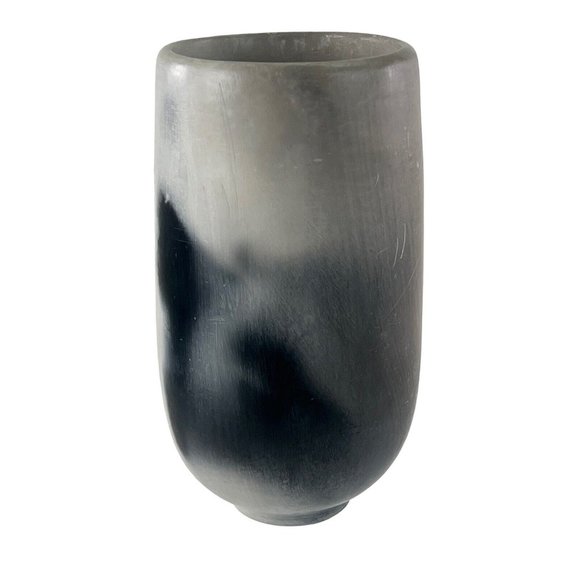 Pam Lujan-Hauer Smoky Gray White Pueblo Pottery Jar Vessel Vase Signed Taos 2000 - Picture 1 of 16